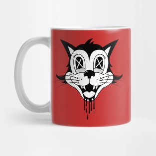 Retro Cat / Cross Eyes Mug